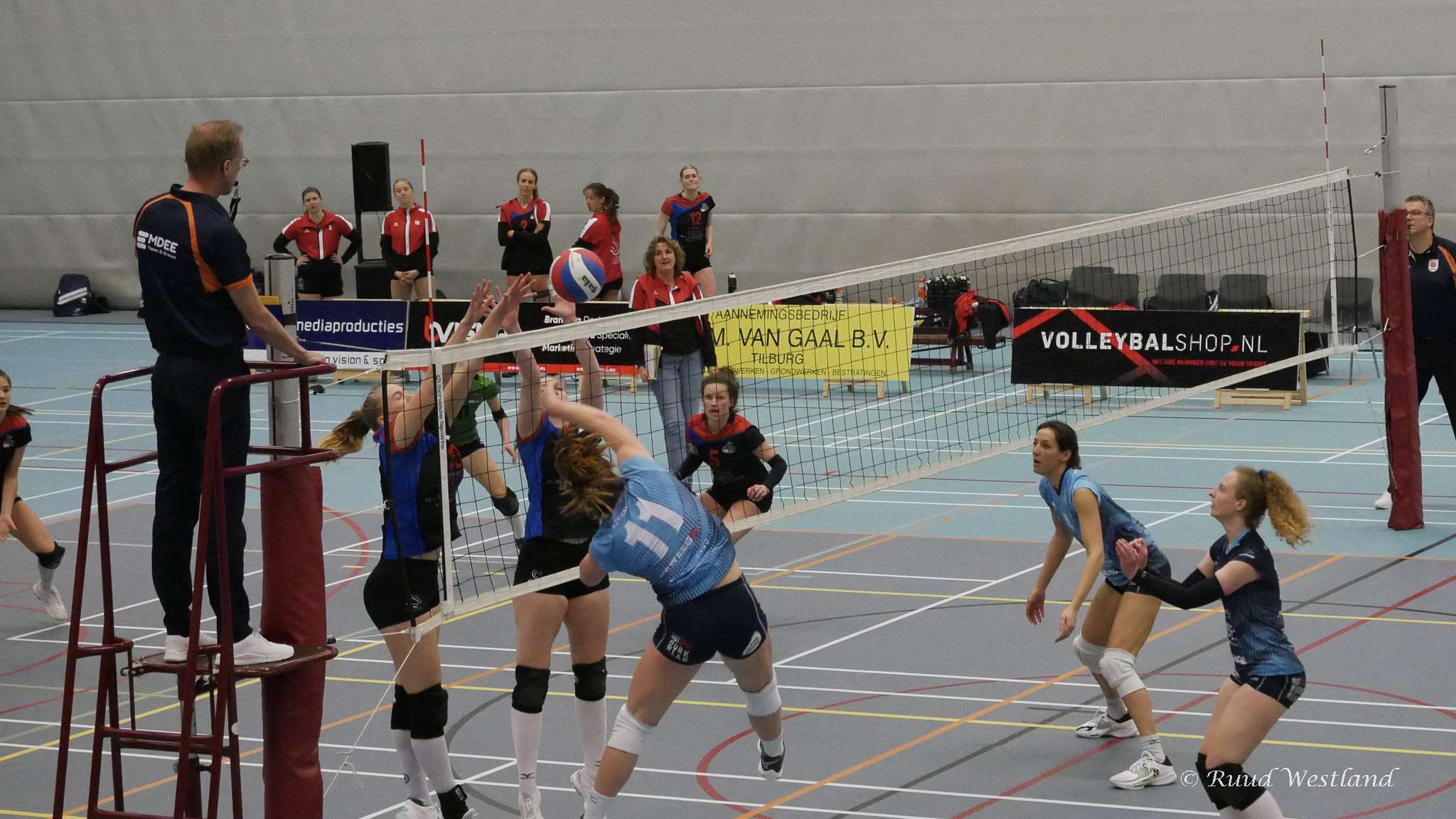 Volley Tilburg heeft ruimte aan het net